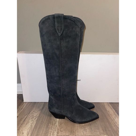 Isabel Marant Denvee Suede Tall Western boot EU37/US7 $990 - Picture 3 of 7